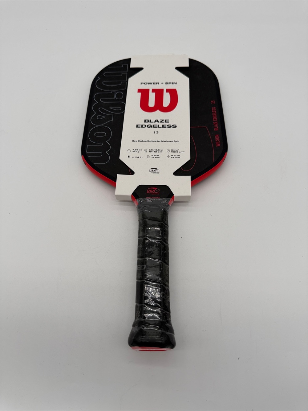 Wilson Blaze Edgeless Pickleball Paddle - Black & Red